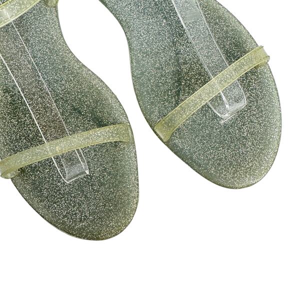 Stuart Weitzman Sawyer Glitter Jelly Sandals Size 9‎ - Picture 7 of 10